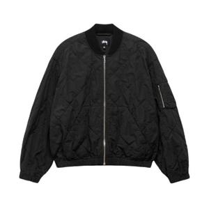 스투시 라이트웨이트 코튼 봄버 블랙 115888