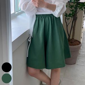 나야홍 / 빅사이즈와이드팬츠 P577L506 린넨밴딩5부통반바지 NE