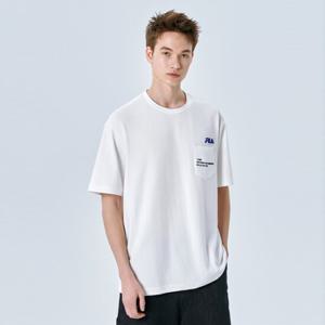 [휠라]면혼방 포켓 반팔티 (FS2RSG2G02X_OWH)