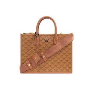 MCM 힘멜 로고 디테일 미디엄 토트백 MWTESAC02CO COGNAC TP944026740
