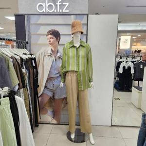 Ab.f.z DP01 시스루 세로줄롱셔츠블라우스 AFZ3ZB31