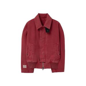 우영미 레더 탭 다잉 자켓 레드   25SS W251JP20993R