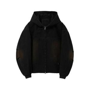 우영미 데님 후드 집업 블랙   25SS W251JP25986B