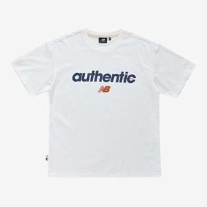 [뉴발란스]매장판 공용 어센틱 반팔티 화이트 NBNED22433-10