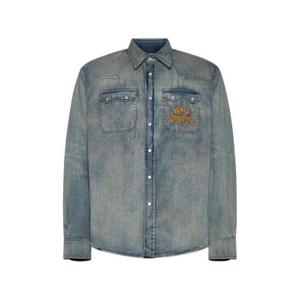 Kenzo Draw Varsity 데님 웨스턴 셔츠 FE55DC4136E8 DY TP944686524