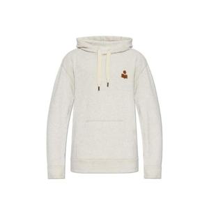 Isabel Marant 매트 로고 프린트 드로스트링 후드티 SW0050HAB1M18H ECRUCAMEL TP944823840