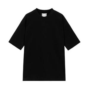 우영미 코튼 오버핏 티셔츠 블랙   25FW W253TS10718B