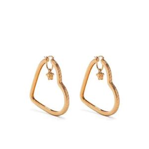 25 FW 베르사체 하트 셰이프 후프 이어링 10092351A00620 TP439544345