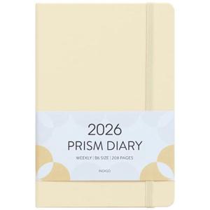[인디고] 2026 프리즘 B6 위클리 다이어리 (날짜형, 32절, 주간) - 바닐라