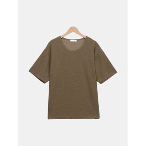 [빌리버스] 남자 반팔 여름 유넥 니트 티셔츠 BWY011