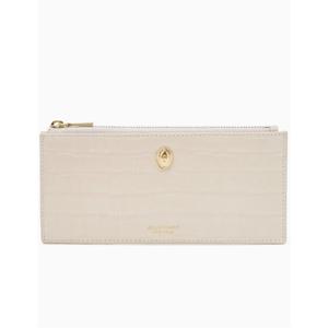 [질스튜어트ACC] JAWA5F814I2 [AVENUE] 아이보리 크로커 엠보 가죽 슬림 장지갑