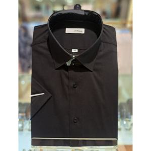 듀퐁셔츠 슬림핏 SE3MM21HS308SBK 블랙반팔 스트레치원단 신상품 선물용