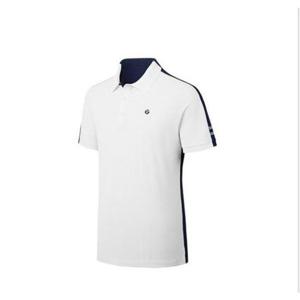 엘르골프 세이브존01 남성 등판 컬러 배색 폴로 반팔 티셔츠 6I35207 100