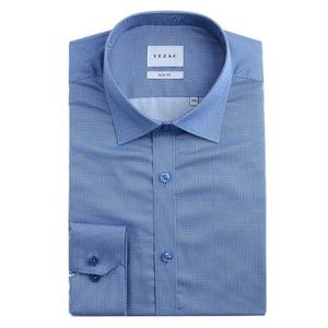 [예작(셔츠)]스트레치 스몰프린트 슬림핏 긴소매 셔츠 (YJESUA012)