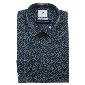[예작(셔츠)]안드레아짜 스몰프린트 슬림핏 긴소매 셔츠 (YJESUA013)
