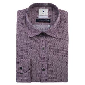 [예작(셔츠)]안드레아짜 코튼 스몰 프린트 슬림핏 긴소매 셔츠 (YJESUA016)