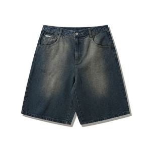 [지프]남여공용 DUSTY 메탈로고 데님 버뮤다팬츠 (JQ5DPU801)