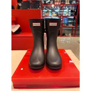 [Hunter] [WOMEN] 오리지날 리파인드 숏 레인부츠 블랙 ORIGINAL REFINED SHORT BOOTS - WFS2200RMABLK