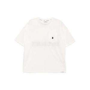 25 FW BAPE BLACK A BATHING APE 로고 자수 티셔츠 001CSK701301M TP440970322