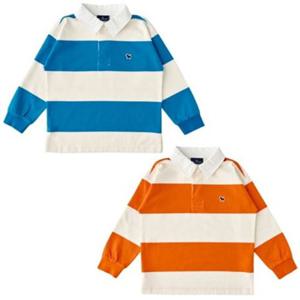 [블루독8-키즈] 택1 블루 스트라이프럭비카라티셔츠 긴팔티 간절기 두돌선물 초등학생 25A7533005