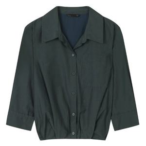 [씨]밑단 턱장식 포켓 블라우스 SJBAH2421