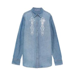 25 FW 에르마노설비노 자수 데님 셔츠 D472K373CTTZD TP441249060