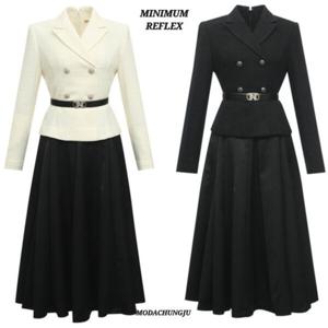 [미니멈]MD 트위드 카라넥 A라인 원피스  MD MXDAWO0400_CJ