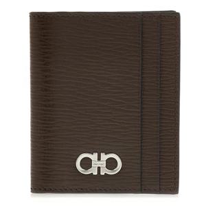 [페라가모] 남성 더블 간치오 카드지갑 66 0371 BROWN 0753625