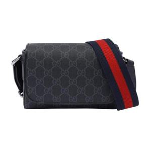 25FW 구찌 남성 GG 수프림 로고 슈퍼 미니 플립 크로스백 블랙 791741 FADJA 1042