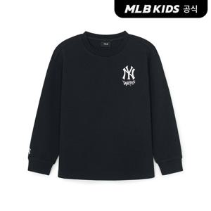 [MLB키즈 공식] 25FW 스트릿 베이직 로고 아트웍 티셔츠 NY (Black) 7ATSB0554-50BKS