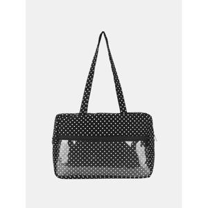 [엘케이트] 여자 숄더백 보부상가방 포인트 투명포켓 도트가방 LJNA030