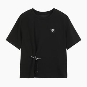 [베네통]리본 키링 자수 티셔츠BATS97541