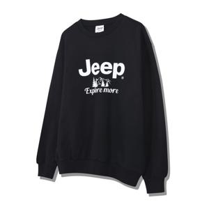 [지프]JO3TSU891 저가 기획 큰지프 로고 맨투맨 2024년 블랙 티