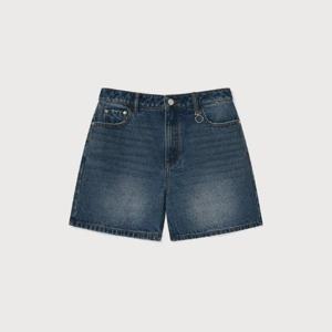 M 커버낫반바지 CQK CO2502SO71-BL 우먼 데미지 데님 쇼츠 Blue