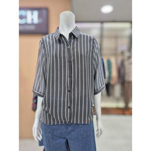 안지크 세이브존06 스트라이프  카라  블라우스 AJ2BL5280
