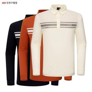 JDX X2TLW3442 골프 남성  프린트  긴팔티셔츠,