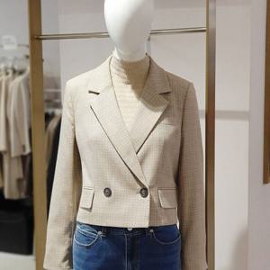 [에꼴드파리]MARIO잔체크버튼크롭자켓 10ZRB42WJAM10Z