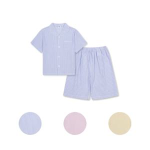 [탑텐키즈]MKF5UI3012 공용) 시어서커 스트라이프 5부 파자마 셋업