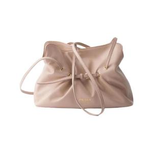 프라다 스몰 프라다 다다 나파 레더 백 파우더 핑크 1BG586-2DX8-F0236
