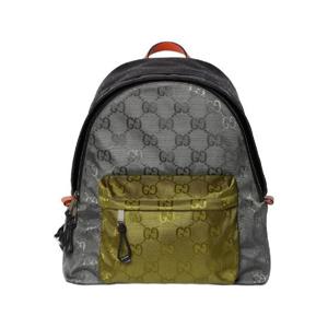 구찌 매치 미디움 GG 백팩 블랙 그레이 그린 856952-FAFL1-1245
