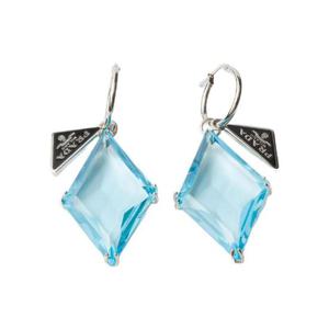 프라다 메탈 앤 글래스 이어링 아쿠아마린 1IO345-2HNI-F0229