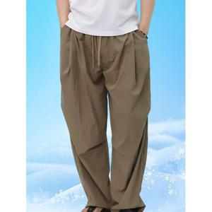 [빌리버스] 남성 쿨링 여름 나일론 팬츠 밴딩 핀턱 주름방지 발수 바지 BRGP009