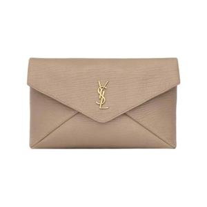 생로랑 카산드라 라지 엔벨로프 파우치 램스킨 더스티 그레이 769307-AACYT-1722