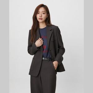 플라스틱아일랜드  (PR3WJ961) 오버핏 자수 자켓