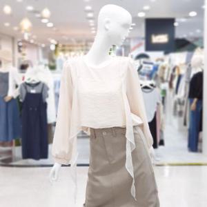 abfz sh06 라운드베스트포인트쉬폰블라우스 SLBHZ4B32