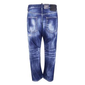 디스퀘어드2 스트레이트 팬츠 S71LB1704S30664 470 NAVY BLUE