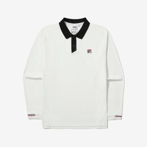 [휠라]유니 테니스 긴팔 카라티셔츠  FS2TLE3301X_OWH