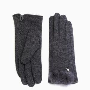 [헤지스ACC] [여성장갑] 그레이 밍크퍼 장갑 HIGV5F006G2