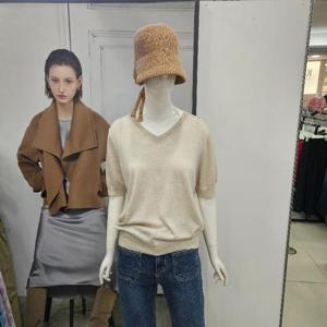 Ab.f.z DP01 데일리룩V넥반팔슬림니트 AZ4HW35