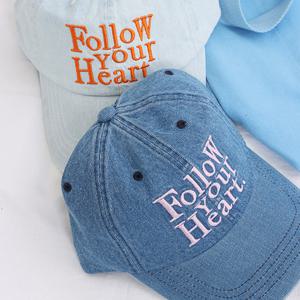 샵앤) 국산 여성 자수 레터링 4가지 패턴 청 캡 모자 DJ-WH-0863-G_연청